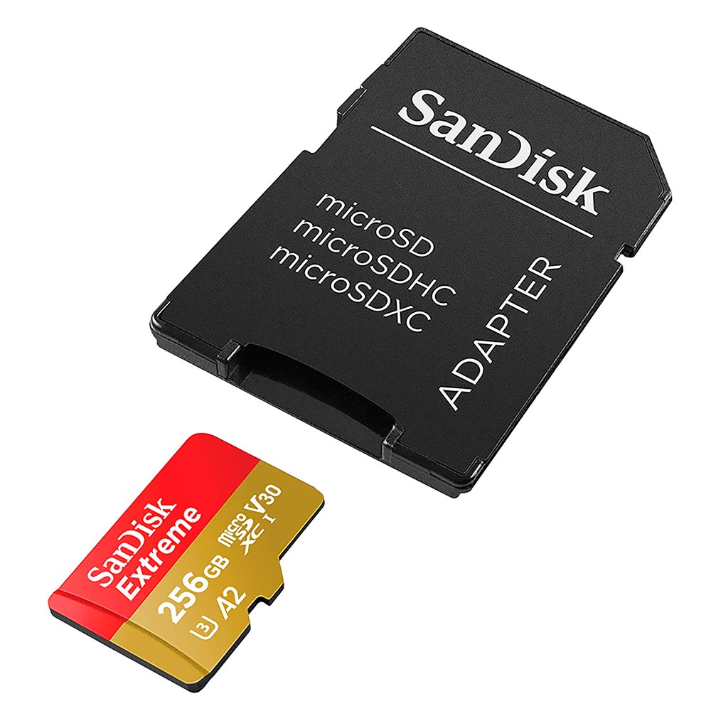 Cartão de Memória Micro SD SanDisk Extreme V30 A2 U3 4K UHD - 190-130MB/S