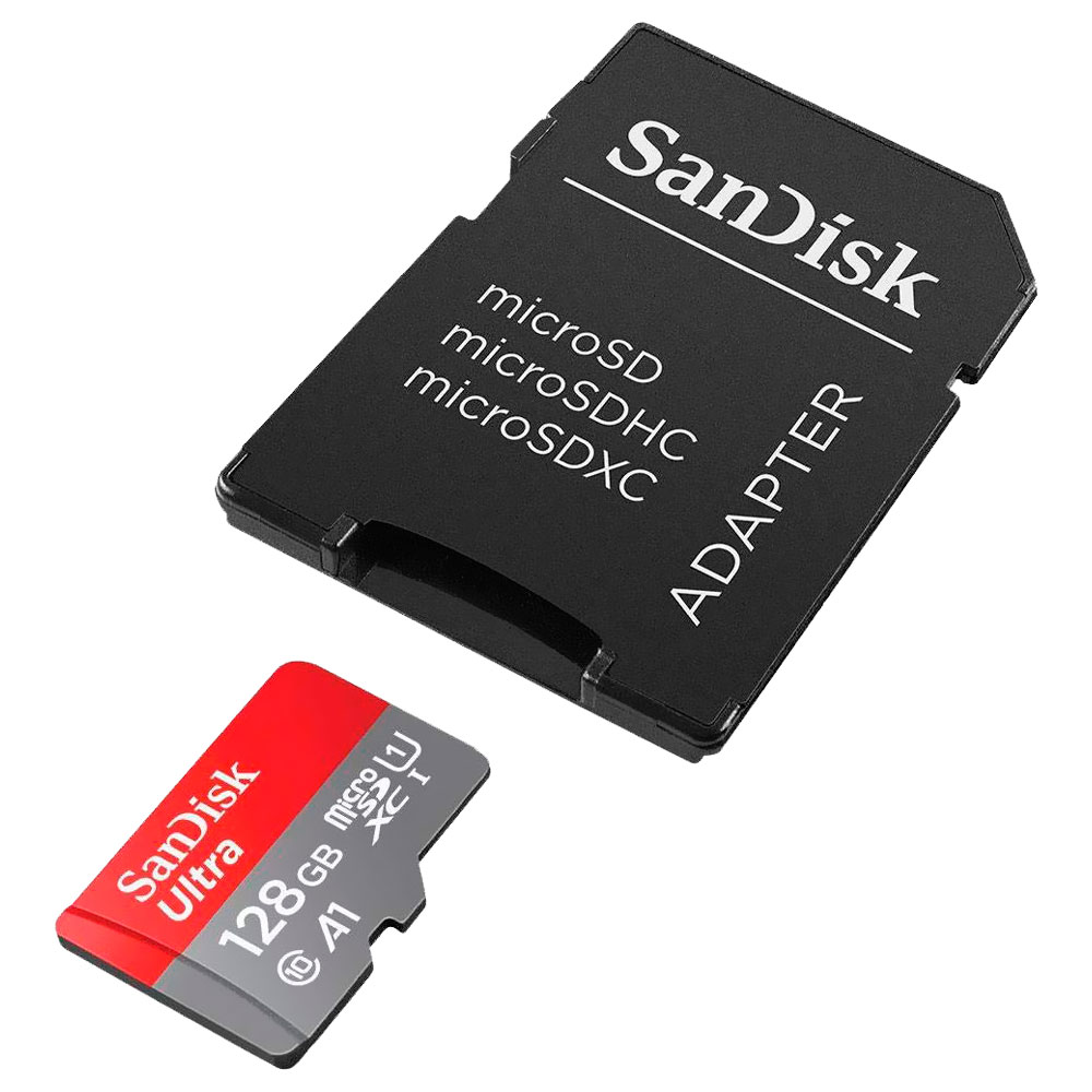 Cartão de Memória Micro SD SanDisk Ultra 128GB Classe 10 A1 U1 - SDSQUAB-128G-GN6MA