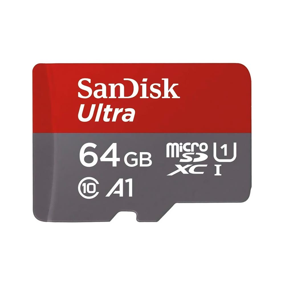 Cartão de Memória Micro SD SanDisk Ultra 64GB Classe 10 A1 U1 UHD - SDSQUAB-064G-GN6MA