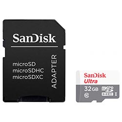 Cartão de Memória Micro SD SanDisk Ultra de 32GB Classe 10
