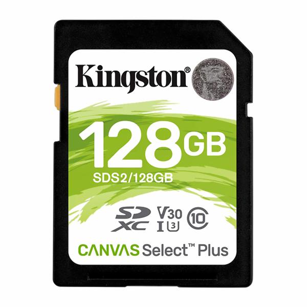 Cartão de Memória SD Kingston Canvas Select Plus C10 U3 128GB