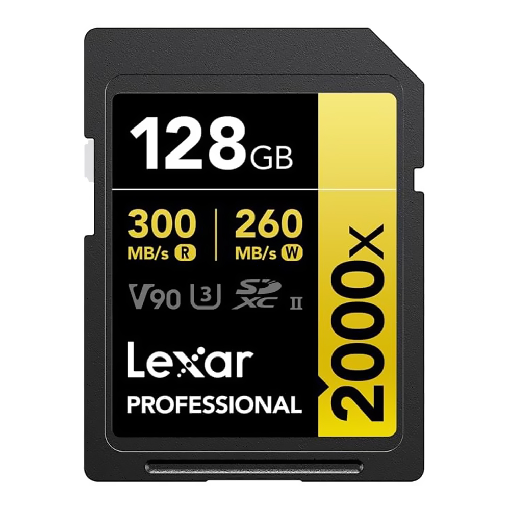 Cartão de Memória SD Lexar Professional Gold Series 2000X C10 128GB - LSD2000128G-BNNNU