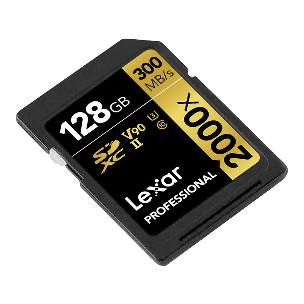 Cartão de Memória SD Lexar Professional Gold Series 2000X C10 128GB - LSD2000128G-BNNNU