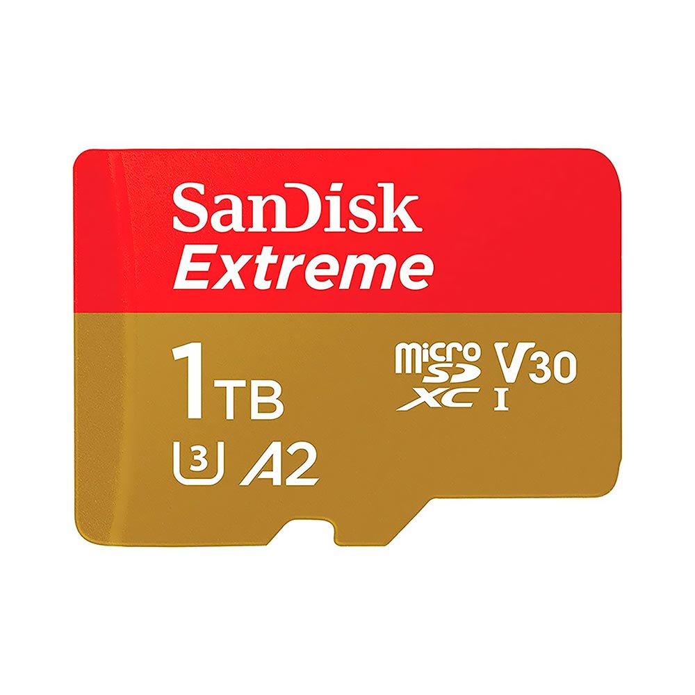 Cartão de Memória SD SanDisk Extreme 1TB V30 A2 U3 4K UHD - SDSQXAV-1T00-GN6MN