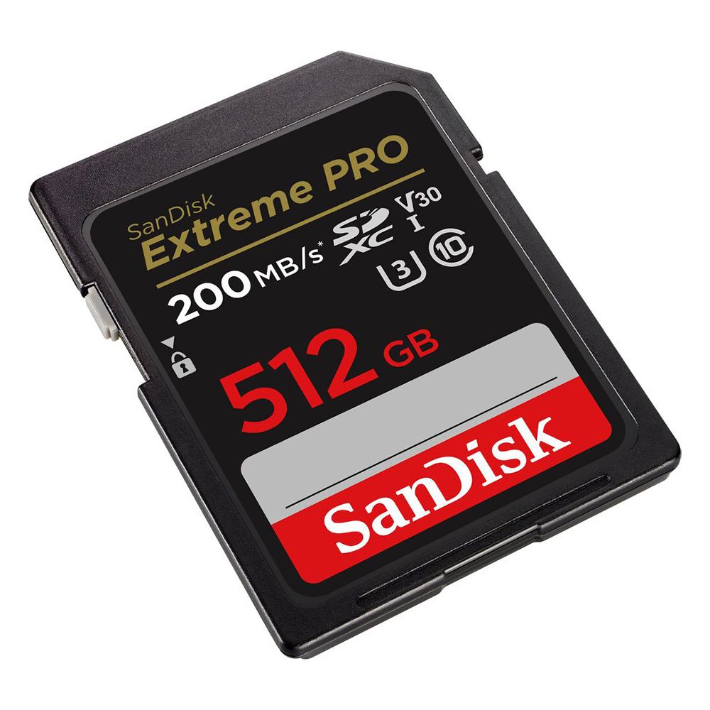 Cartão de Memória SD SanDisk Extreme Pro Class 10 Ultra V30 U3 512GB 4K HD - SDSDXXD-512G-GN4IN