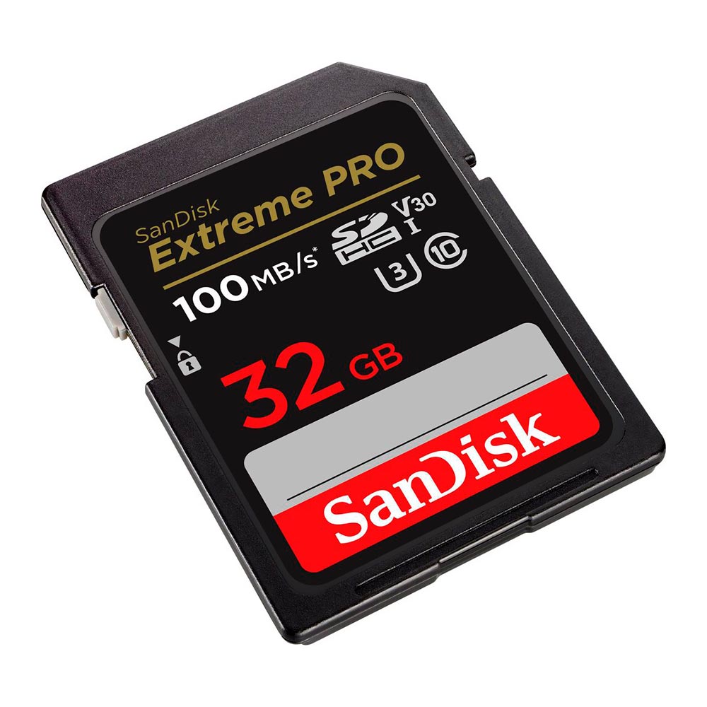 Cartão de Memória SD SanDisk Extreme Pro V30 U3 32GB 4K - SDSDXXO-032G-GN4IN