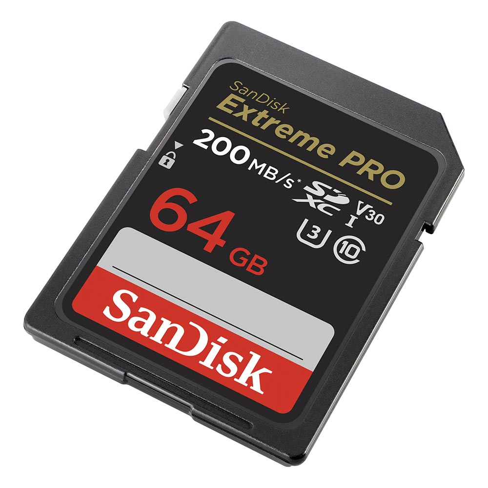 Cartão de Memória SD SanDisk Extreme Pro V30 U3 64GB 4K