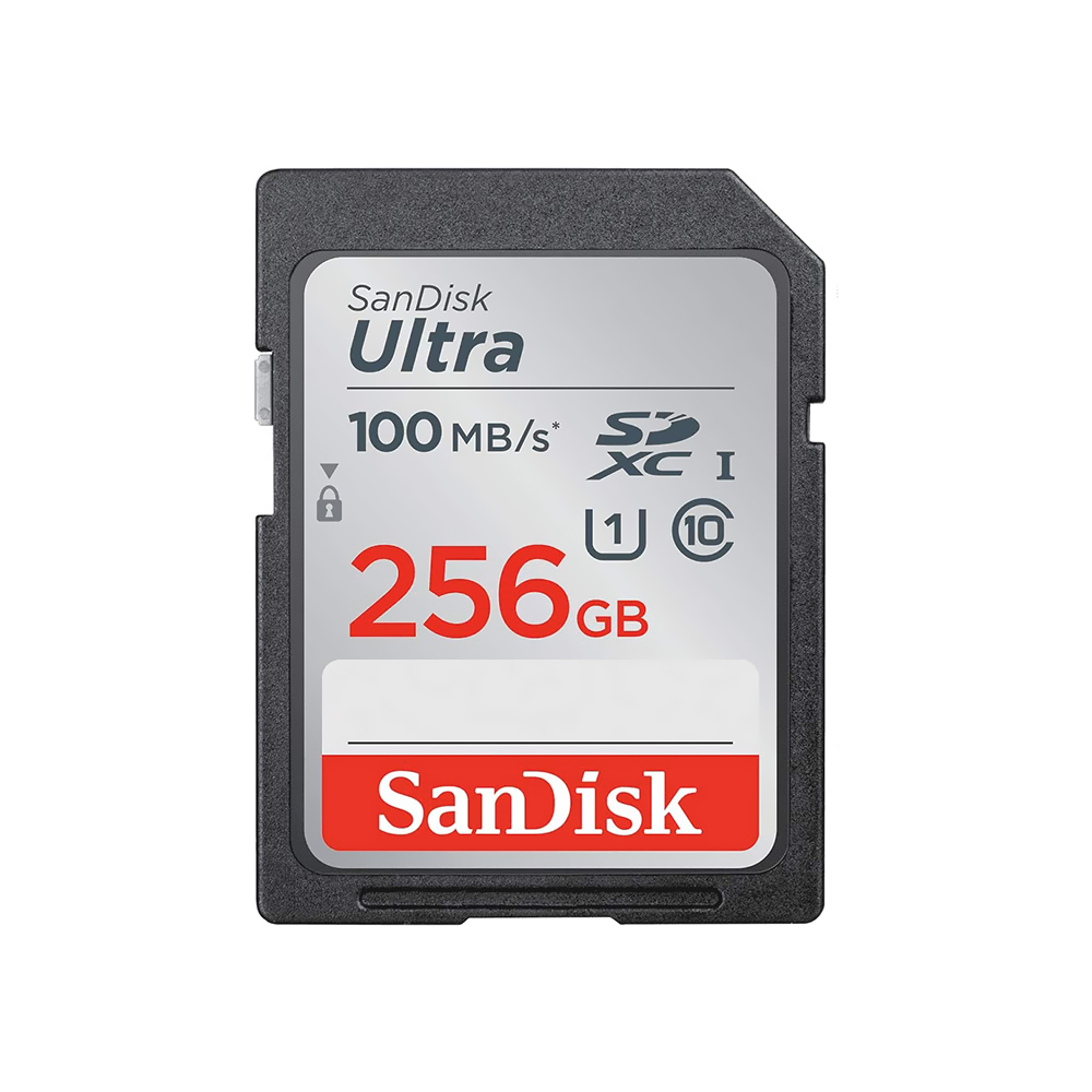 Cartão de Memória SD SanDisk Ultra U1 256GB Classe 10