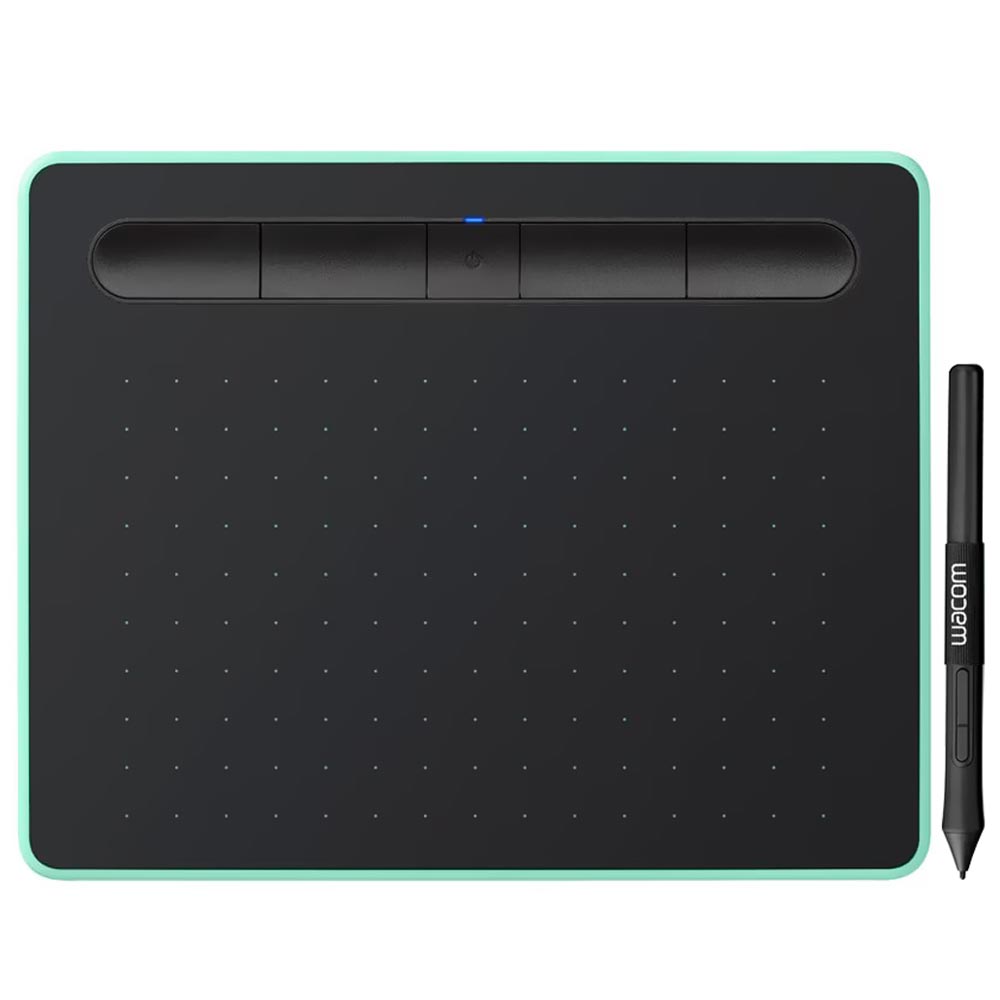 Mesa Digitalizadora Wacom Intuos Creative Touch Small CTL-6100WL/E0-AA  M Bluetooth - Preto / Verde