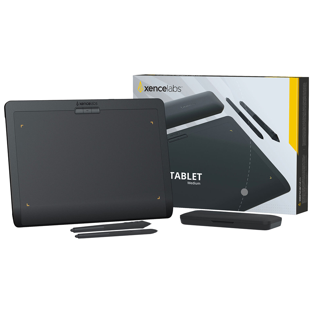 Mesa Digitalizadora Xencelabs BPH1212WA Pen Tablet Medium - Preto