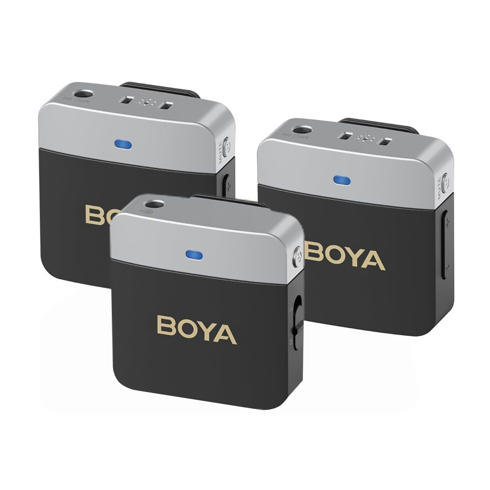 Microfone Boya BY-M1V2 Dual Channel Wireless - Preto