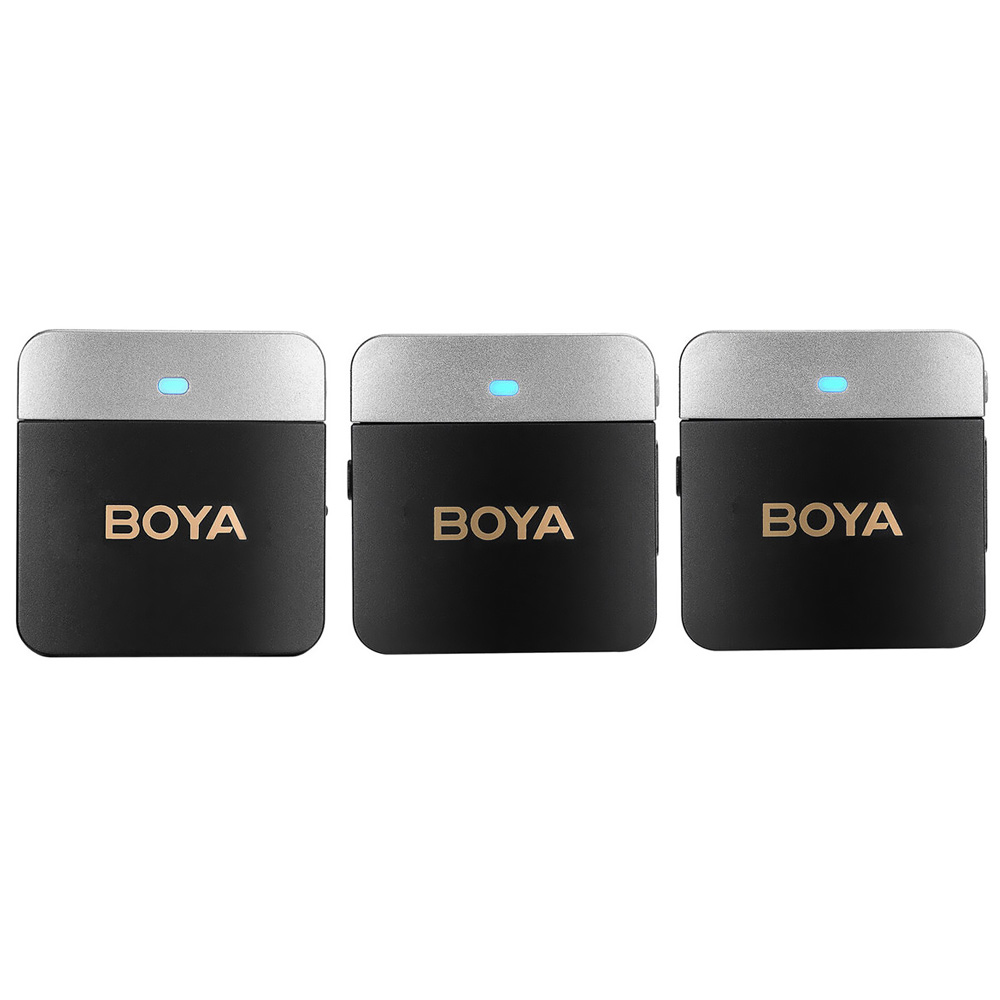 Microfone Boya BY-M1V2 Dual Channel Wireless - Preto