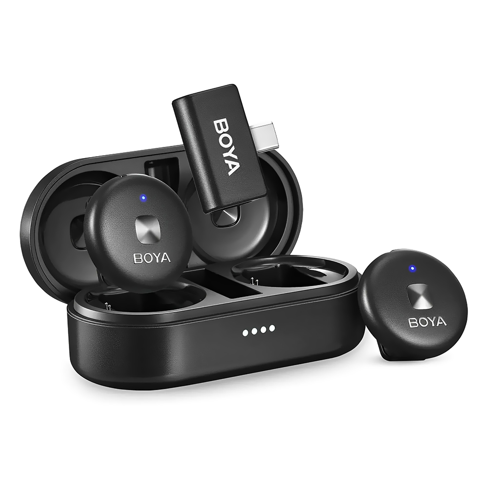 Microfone Boya Omic-U Wireless / USB-C - Preto