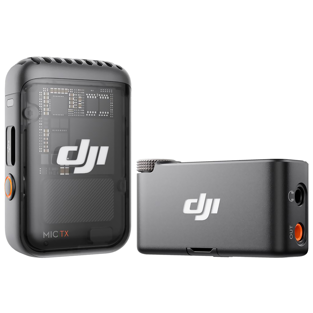Microfone DJI Mic 2 Wireless / 1TX + 1RX / FCC / Lightning / USB-C - Preto