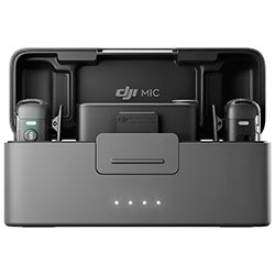 Microfone DJI Mic 2 Wireless / 2TX + 1RX / FCC / Lightning / USB-C - Preto