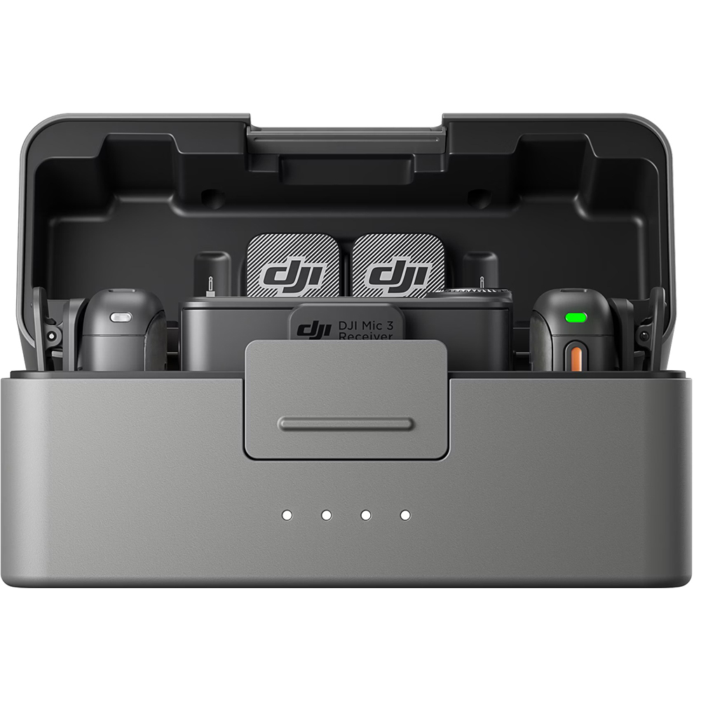 Microfone DJI Mic 3 Wireless / 2TX + 1TX / USB-C - Preto