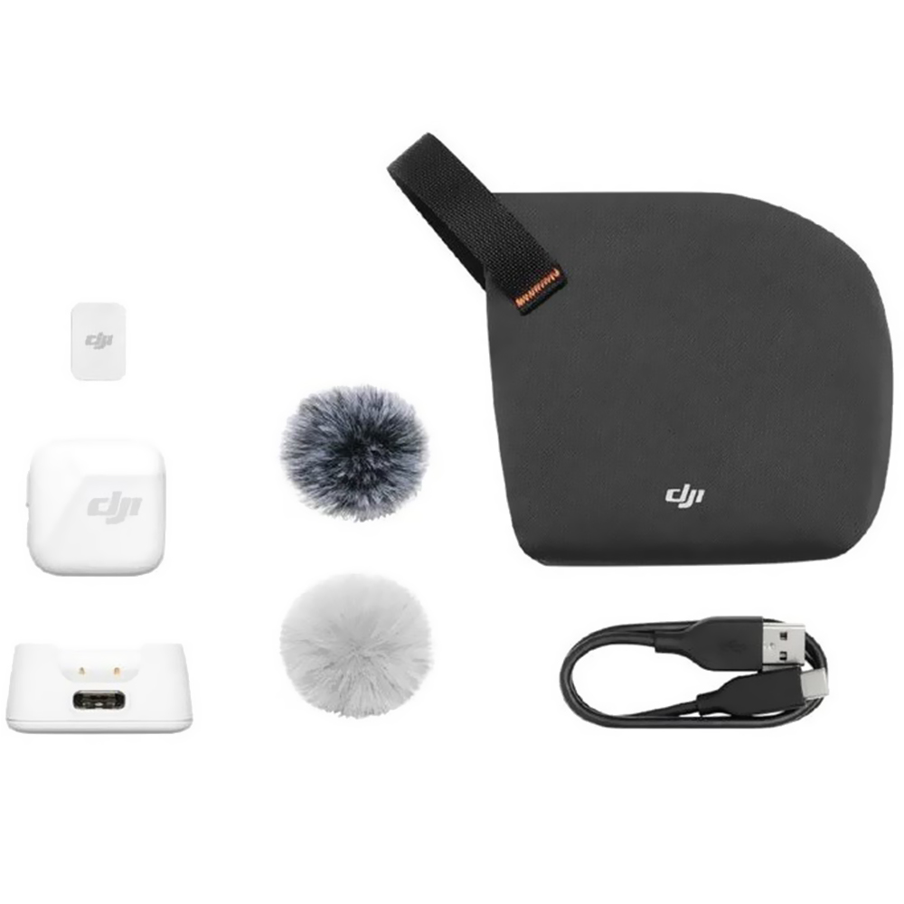 Microfone DJI Mic Mini Transmitter DM3002 Wireless - Branco (Artic White)