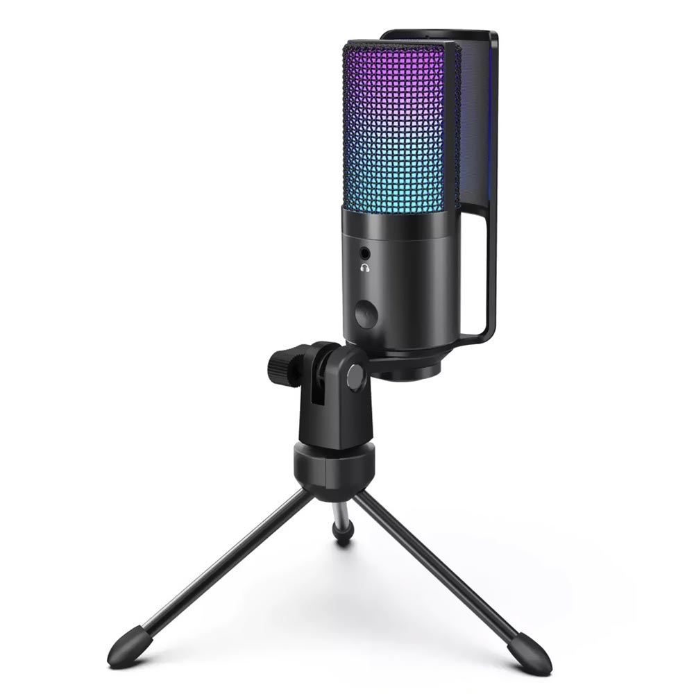 Microfone Fifine K669-PRO3 Recording Condenser Cardioid RGB - Preto 