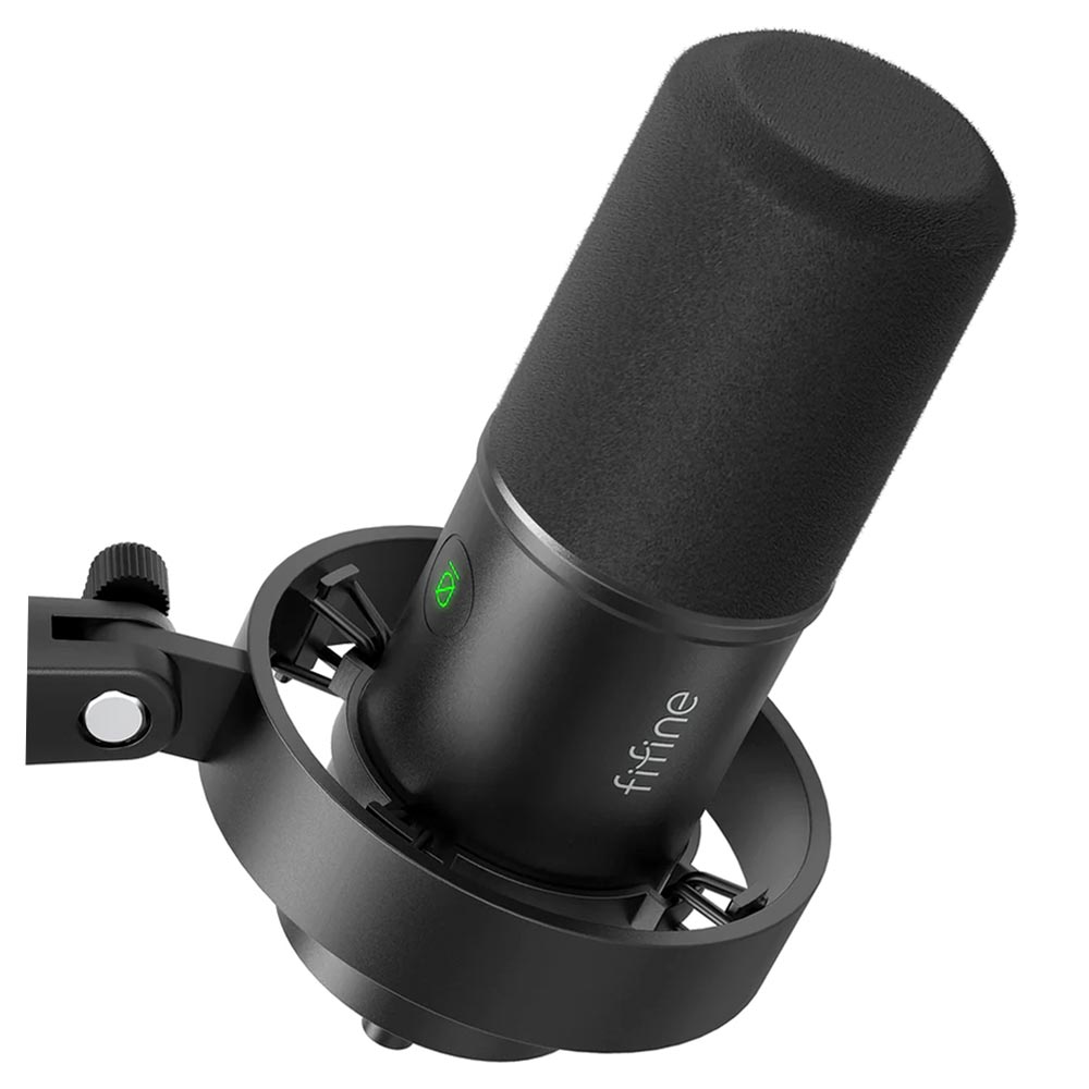 Microfone Fifine K688 Dynamic Podcast - Preto
