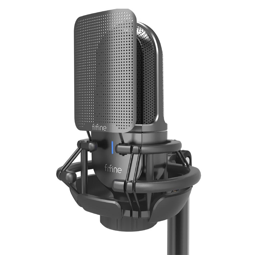 Microfone Fifine K726 Recording Condenser Cardiod XLR - Preto
