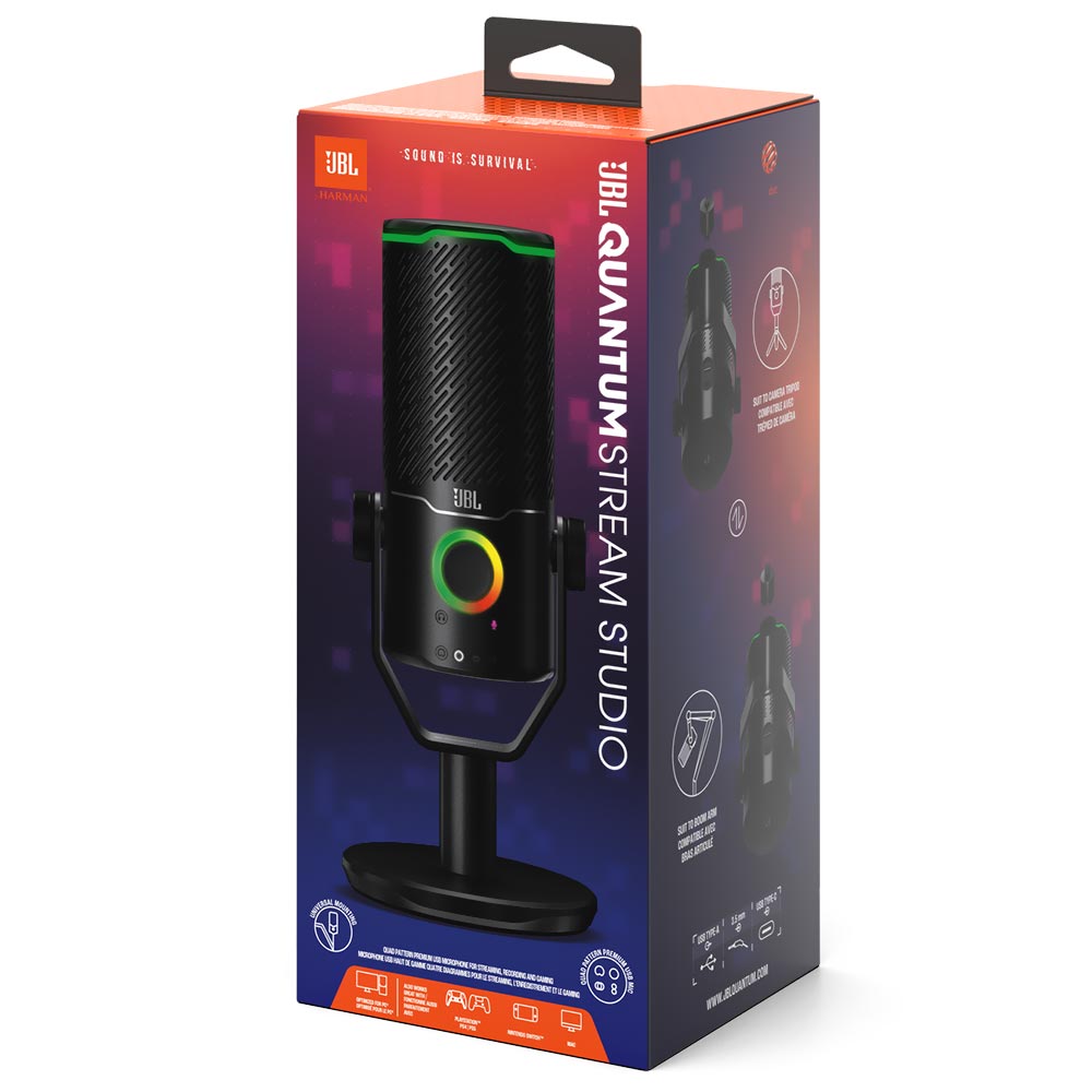 Microfone JBL Quantum Stream Studio - Preto