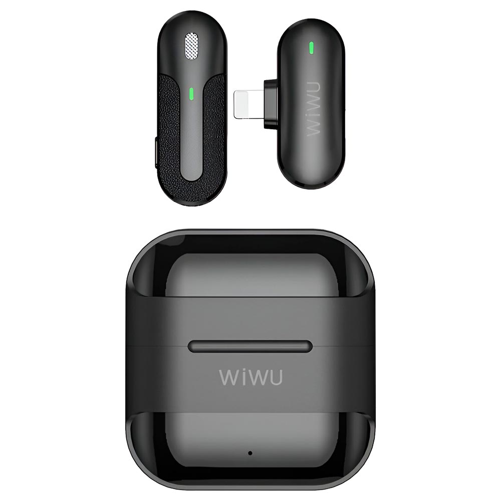 Microfone Wiwu Mini para Smartphone Wireless / Lightning - Preto (WI-WM001)