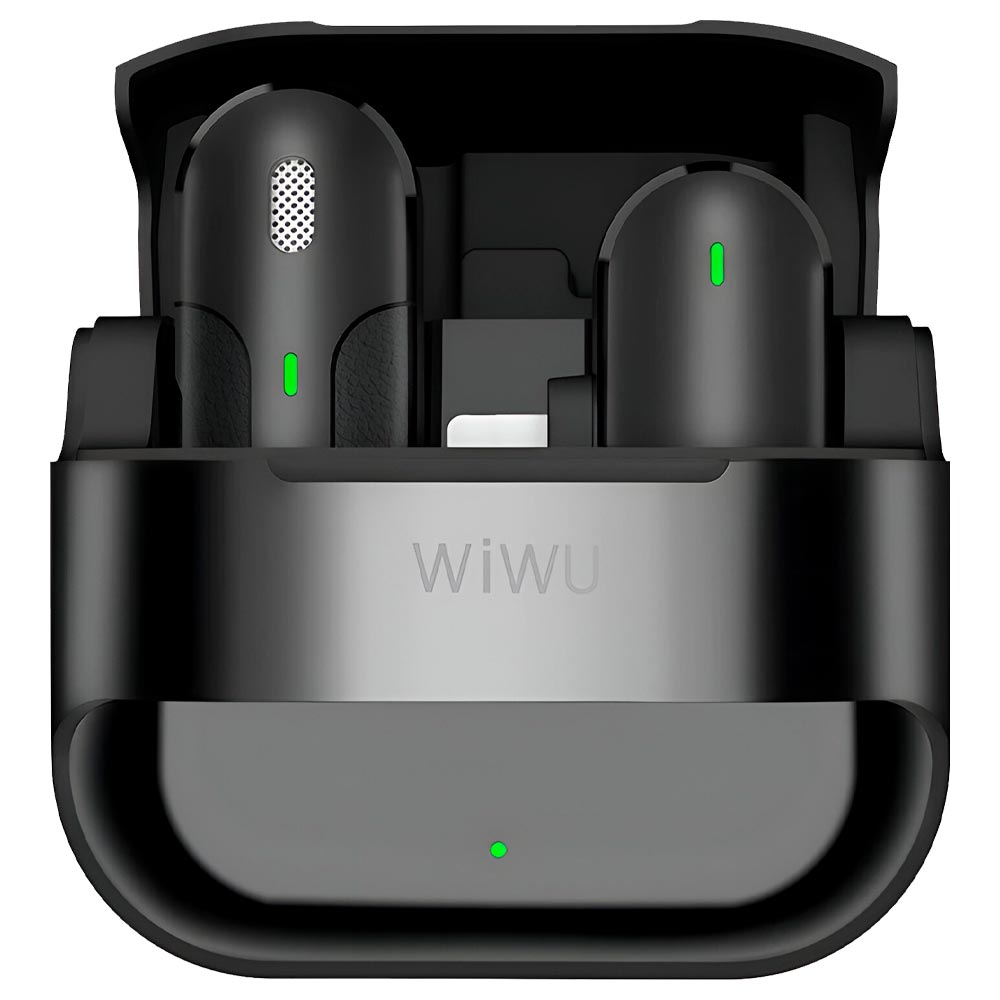 Microfone Wiwu Mini para Smartphone Wireless / Lightning - Preto (WI-WM001)