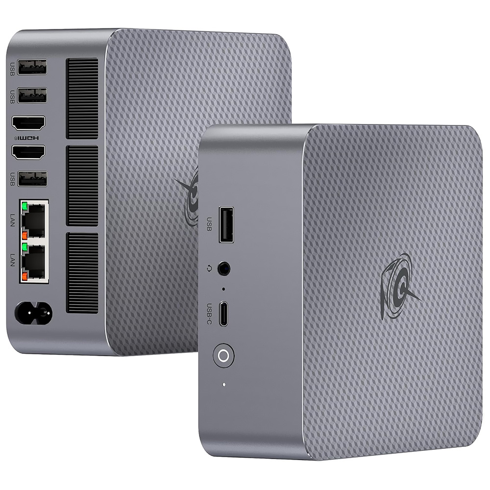Mini PC Beelink EQR6 AMD Ryzen 5 6600U de 2.9GHz / 32GB de RAM / 1TB SSD - Milky Cinza