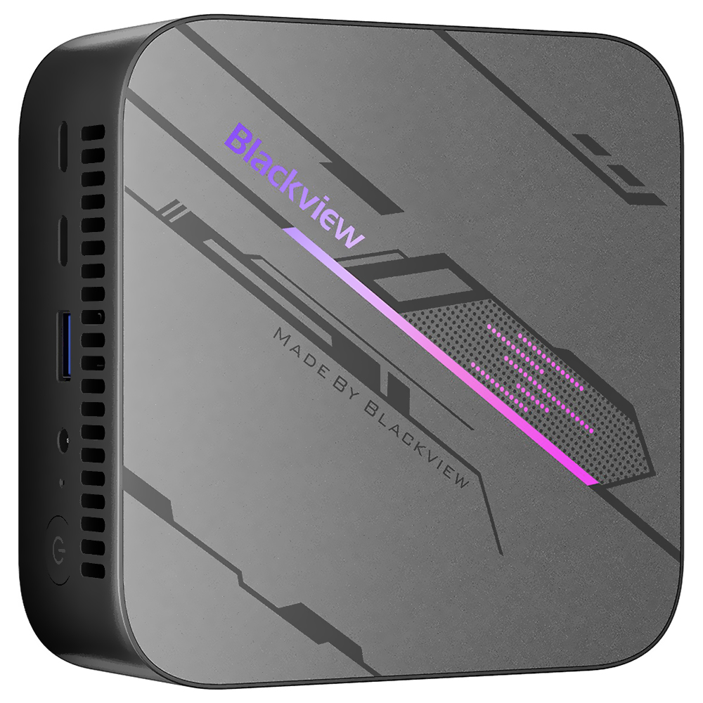 Mini PC Blackview MP100 AMD Ryzen 5 7430 de 2.3GHz / 32GB de RAM / 1TB SSD / Win11Pro - Cinza