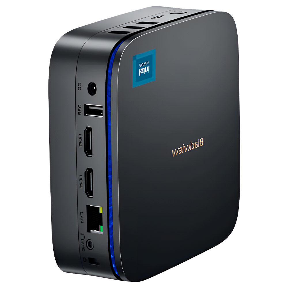 Mini PC Blackview MP60 Intel Alder Lake N95 de 1.7GHz / 16GB de RAM / 1TB SSD - Preto