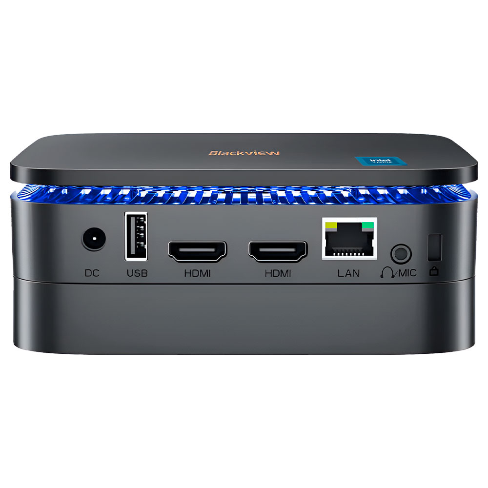 Mini PC Blackview MP60 Intel Alder Lake N95 de 1.7GHz / 16GB de RAM / 1TB SSD - Preto