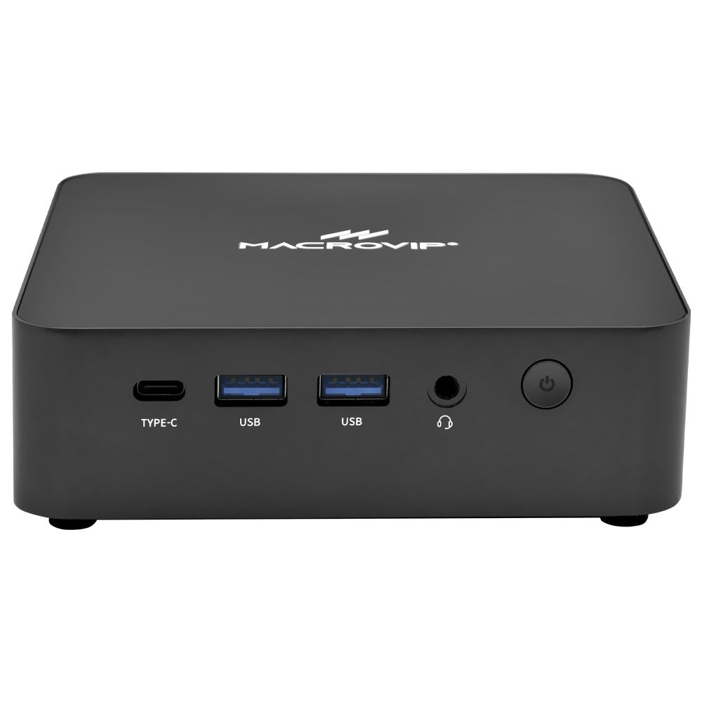 Mini PC Macrovip nanoBOX K1 Intel Core i3 1215U de 1.2GHz / 8GB de RAM / 512GB SSD / Win11Pro - Preto