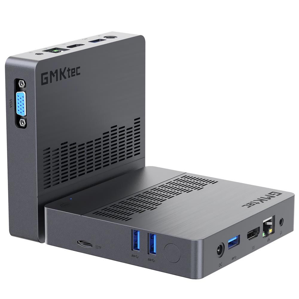 Mini PC Nucbox Gmktec KB8 Intel Celeron N4100 de 1.1GHz / 6GB de RAM / 128GB SSD - Cinza