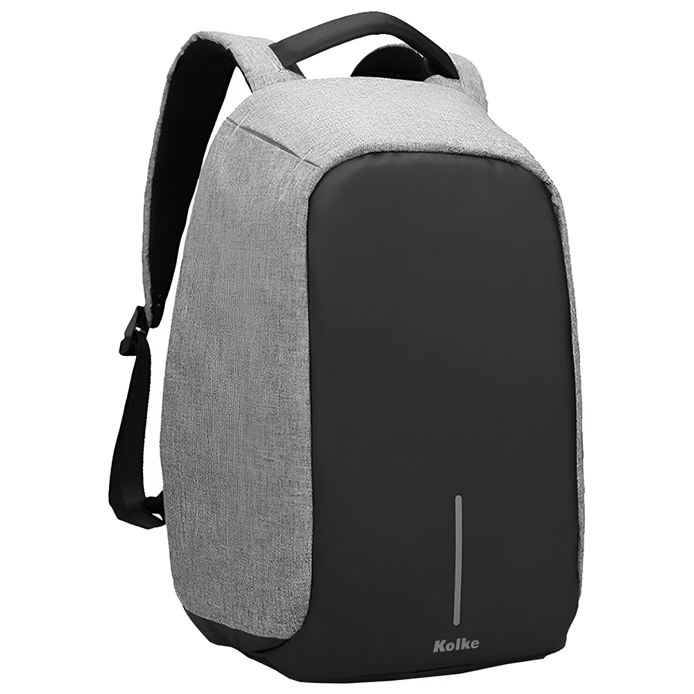 Mochila Anti-Roubo para Notebook Kolke KVM-245 15.6" - Preto / Cinza