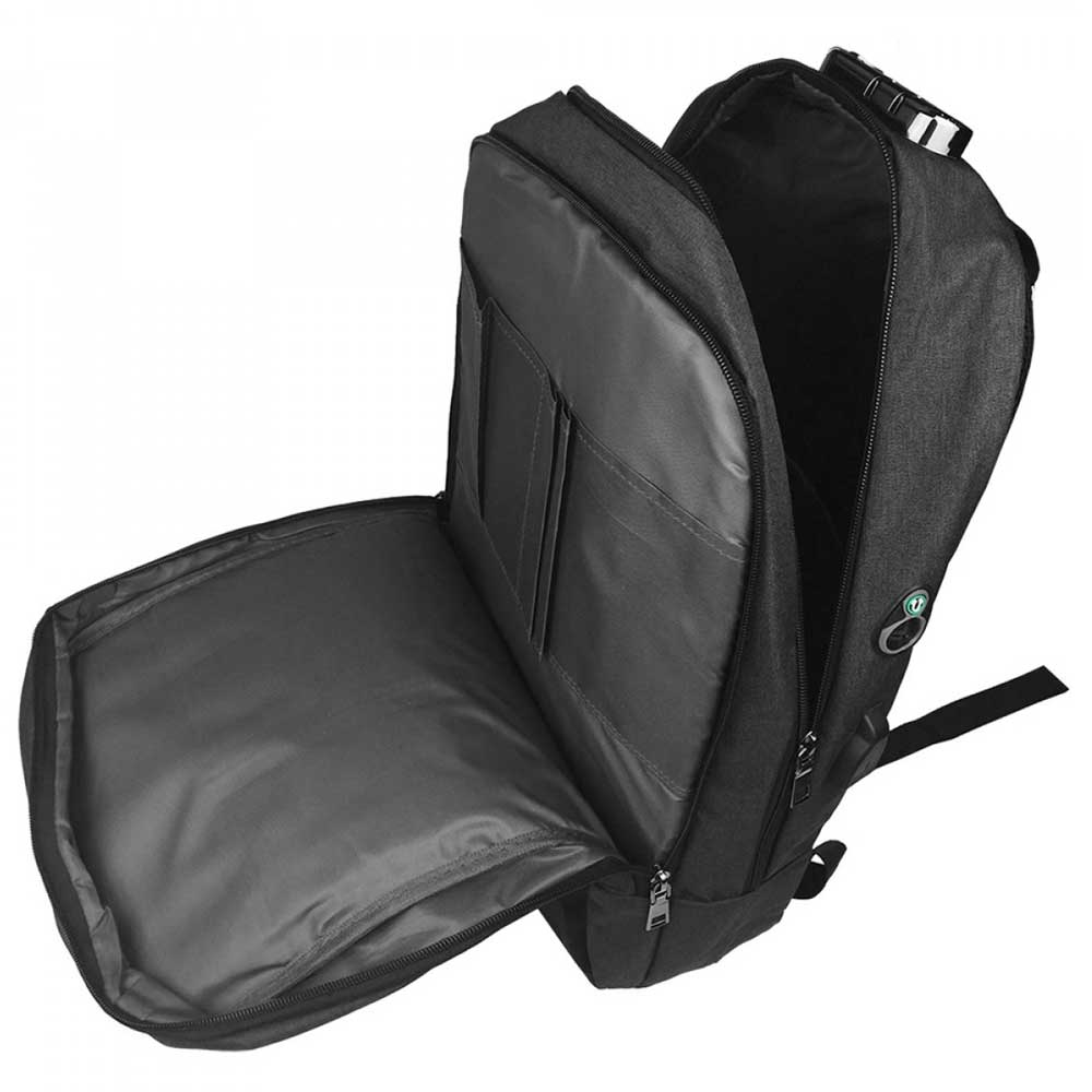 Mochila Anti-Roubo para Notebook Kolke KVM-338 15.6" - Cinza Escuro