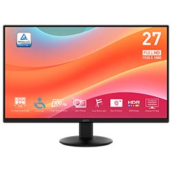 MONIT. LCD 27" MSI PRO MP272L FHD IPS 100HZ 1MS/DP/HDMI/VGA/AUDIO PRETO