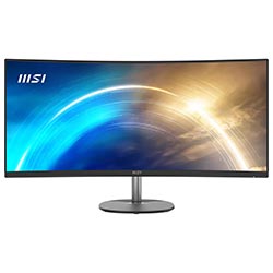 MONIT. LED 34" MSI PRO MP341CQ CURVED UWQHD 100HZ 1MS/HDR/DP/HDMI/AUDIO/BIVOLT PRETO