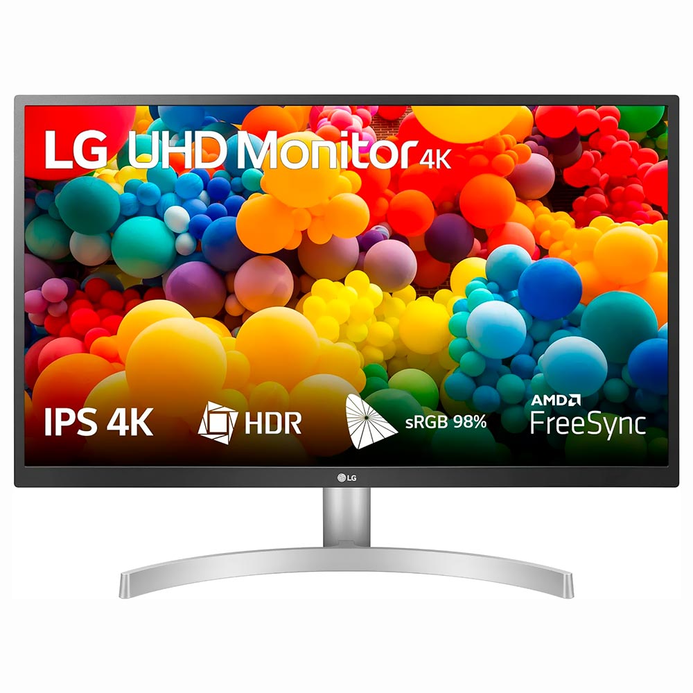 Monitor Gamer LG 27UL500-W 27 Ultra HD IPS LED 60Hz / 5Ms - Branco 