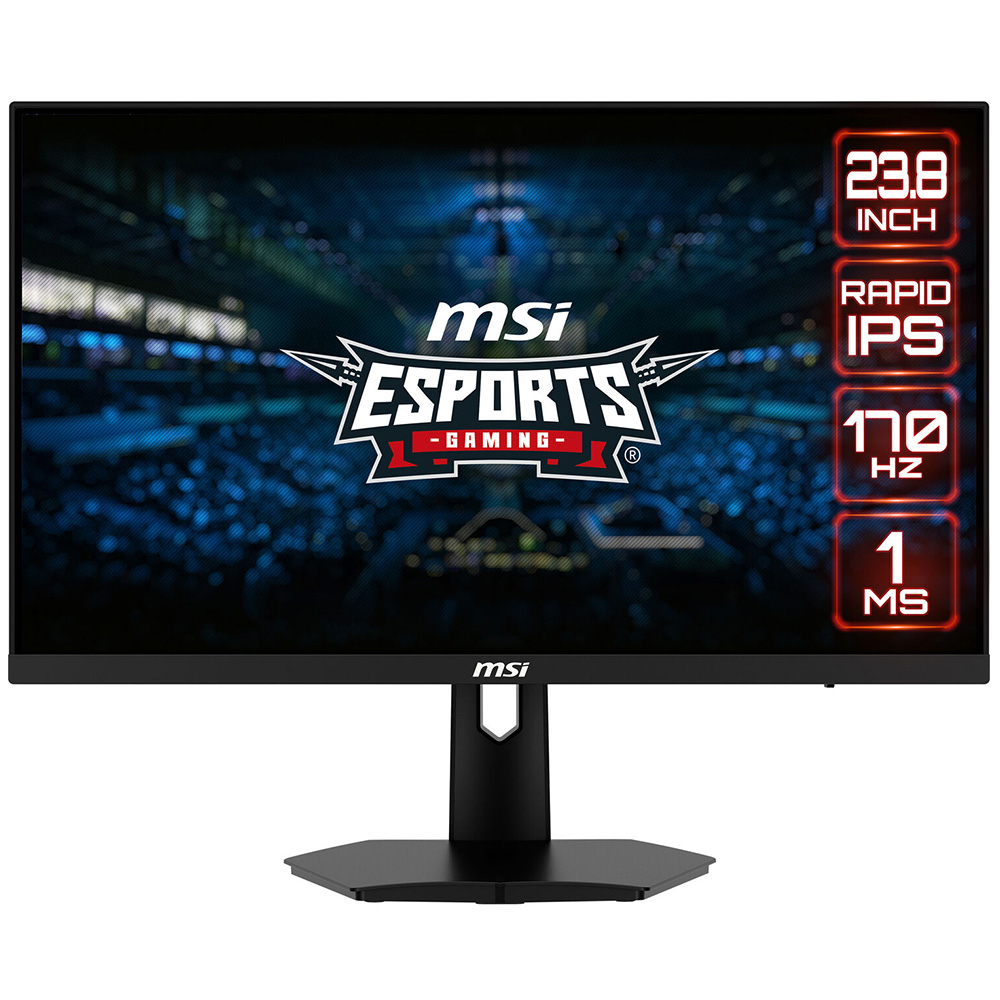 Monitor Gamer MSI Esports G244F 23.8" Full HD LED 170Hz / 1Ms - Preto