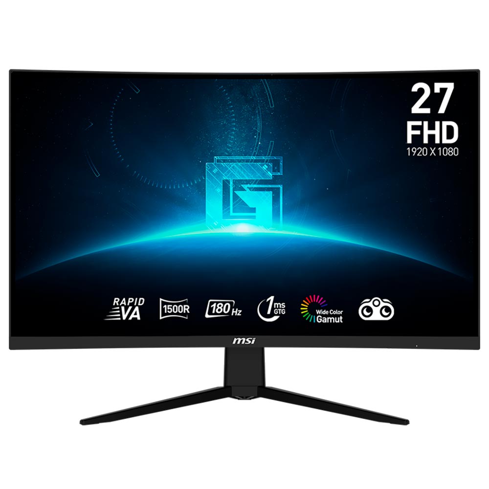 Monitor Gamer MSI G27C3F 27" Full HD LED Curvo 180Hz / 1Ms - Preto