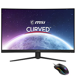 Monitor Gamer MSI G27C4X 27" Full HD LED 250Hz / 1Ms - Preto + Mouse