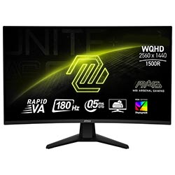 Monitor Gamer MSI Mag G32CQ6F 31.5" WQHD VA 180Hz / 0.5Ms - Preto