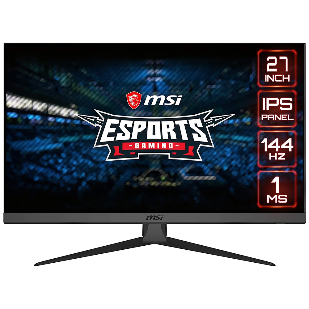 Monitor Gamer MSI Optix G272 27" Full HD IPS LED 144Hz / 1Ms - Preto