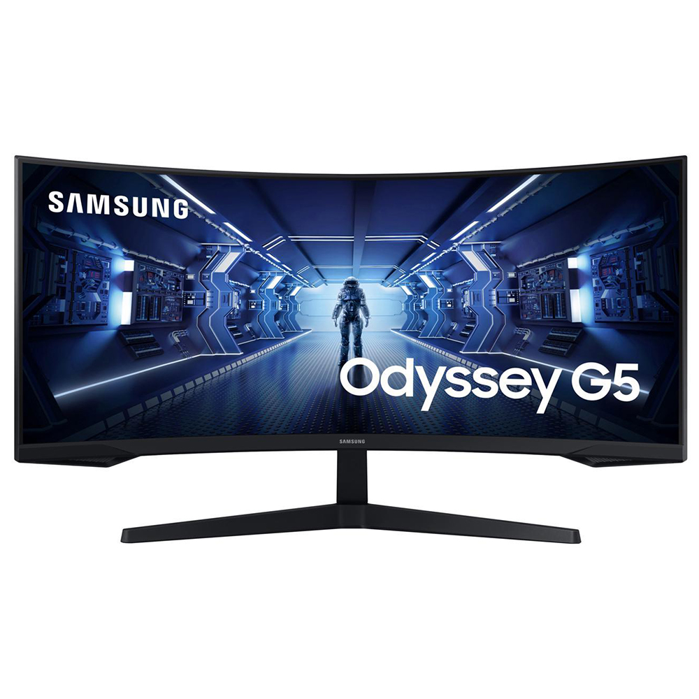 Monitor Gamer Samsung Odyssey G5 LC34G55TWWNXZA 34" WQHD LED 165Hz / 1Ms - Preto