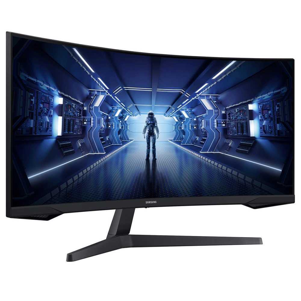 Monitor Gamer Samsung Odyssey G5 LC34G55TWWNXZA 34" WQHD LED 165Hz / 1Ms - Preto