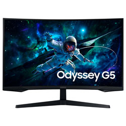 Monitor Gamer Samsung Odyssey G55C LS32CG552EN 32" QHD VA 165Hz / 1Ms - Preto