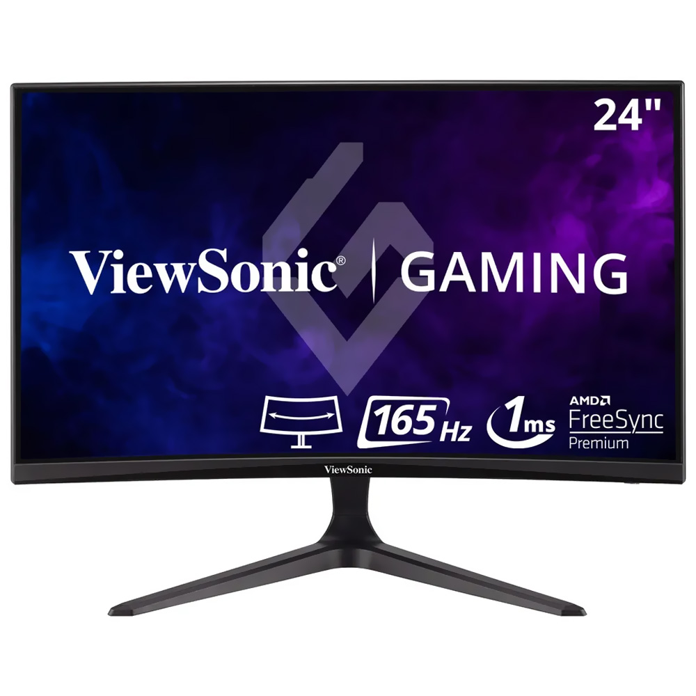 Monitor Gamer ViewSonic VX2418-C 24" Full HD LED Curvo 165Hz / 1Ms - Preto