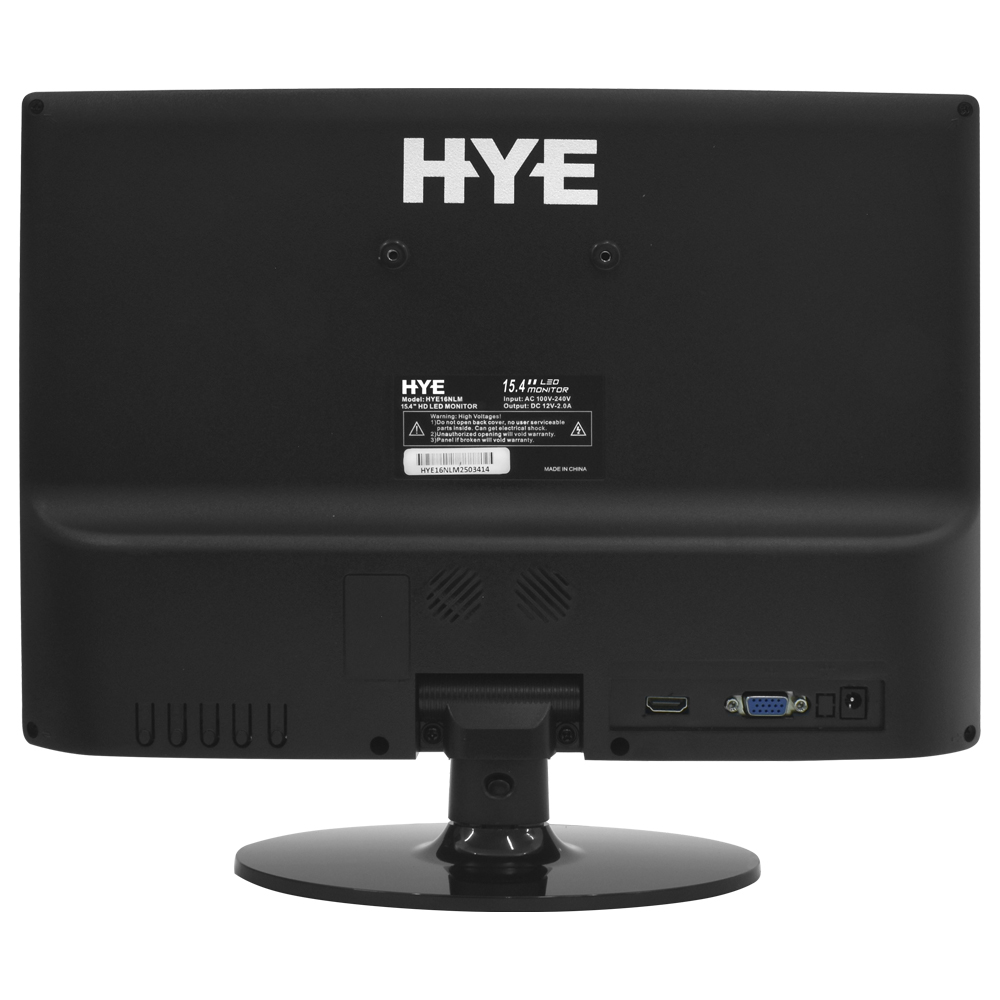 Monitor HYE HYE16NLM 15.4" HD / 5Ms - Preto