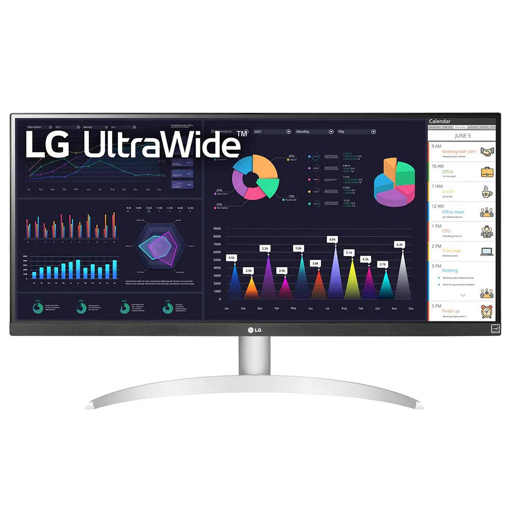 Monitor LG 29WQ600-W UltraWide 29" Full HD IPS LED 75Hz / 1Ms - Preto ...