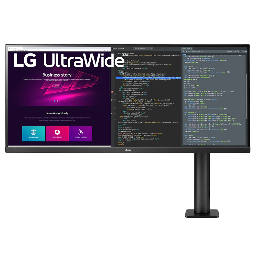 Monitor LG 34WN780B UltraWide Ergo 34" QHD LED 75Hz / 5Ms - Preto